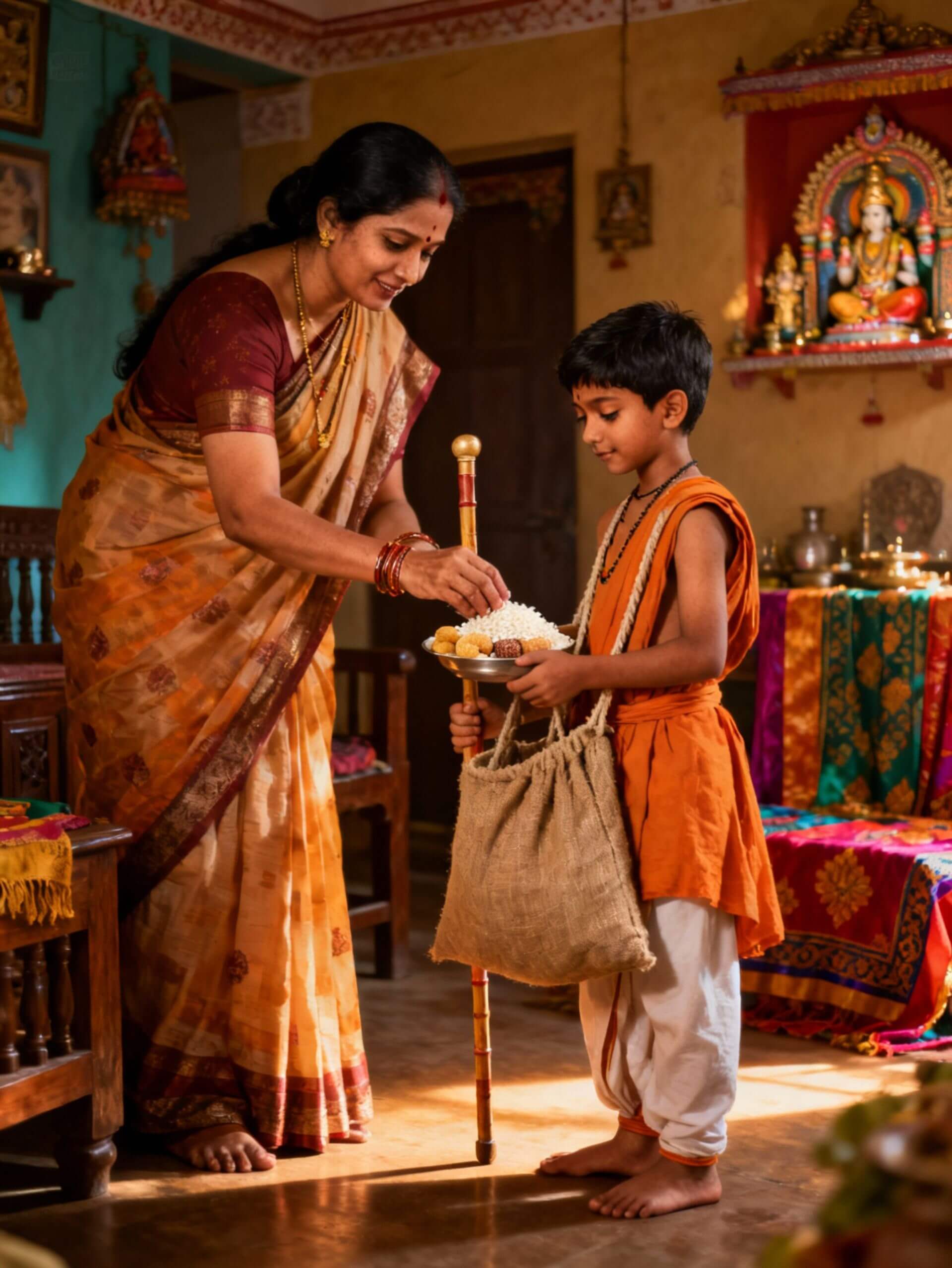 Child receiving blessings photo 3